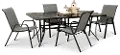Bali 5 Piece Patio Dining Set with 4 Sling Chairs