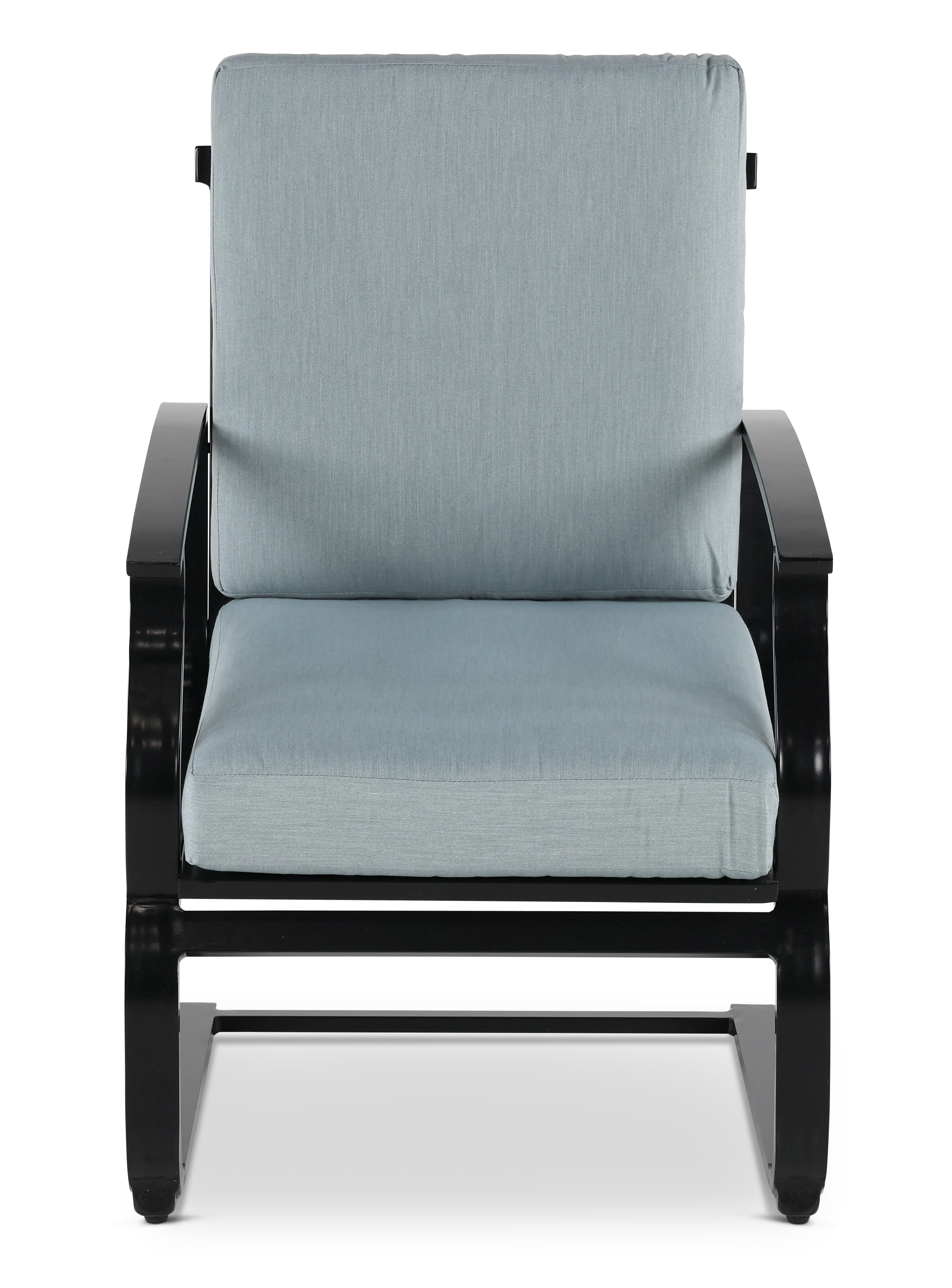 Sea Breeze Blue Patio Spring Chair-4