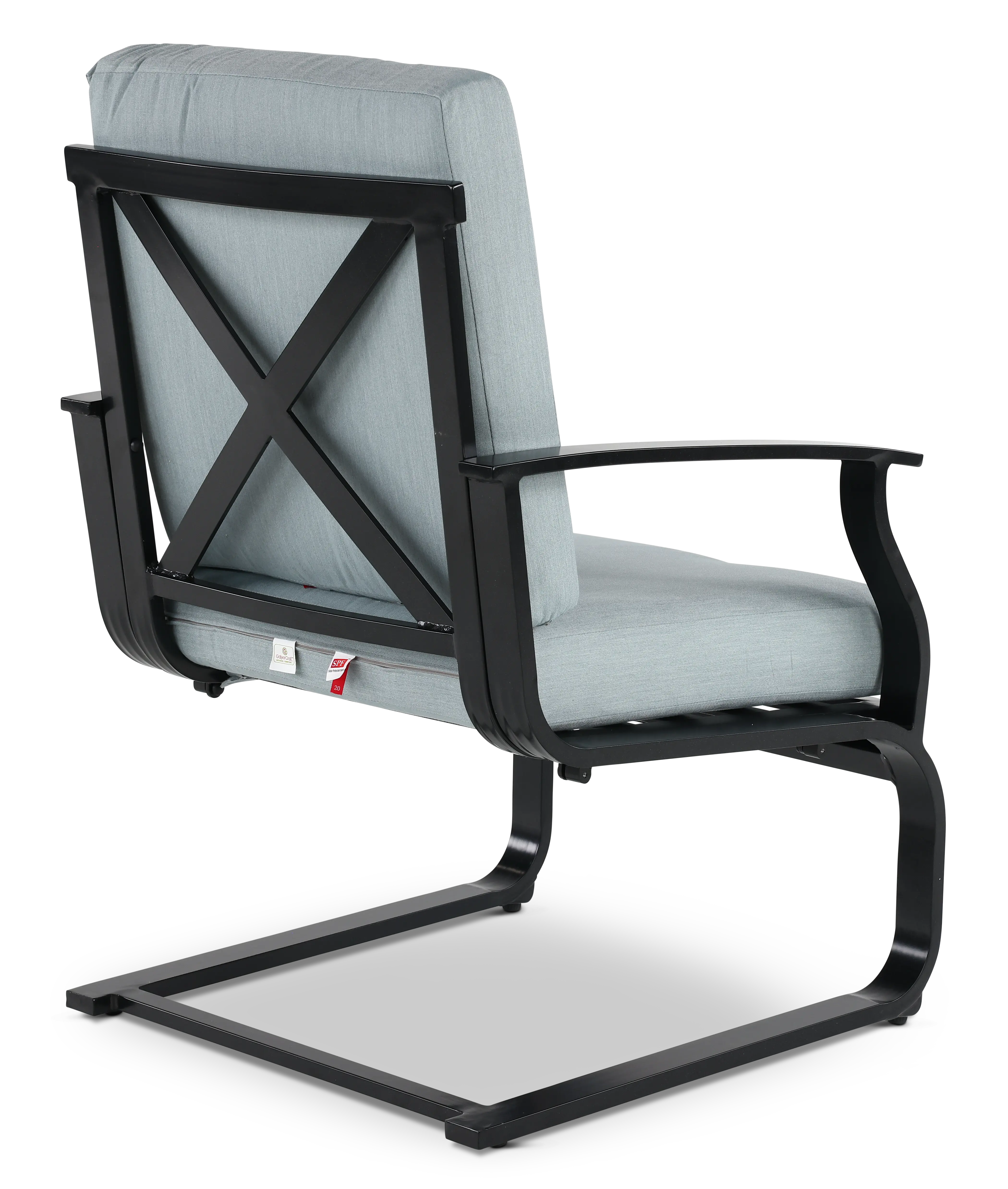 Sea Breeze Blue Patio Spring Chair-6