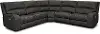 Star Dark Gray Gray 5 Piece Power Reclining Sectional