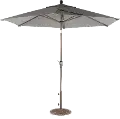 Charcoal Gray 9' Tilt Umbrella