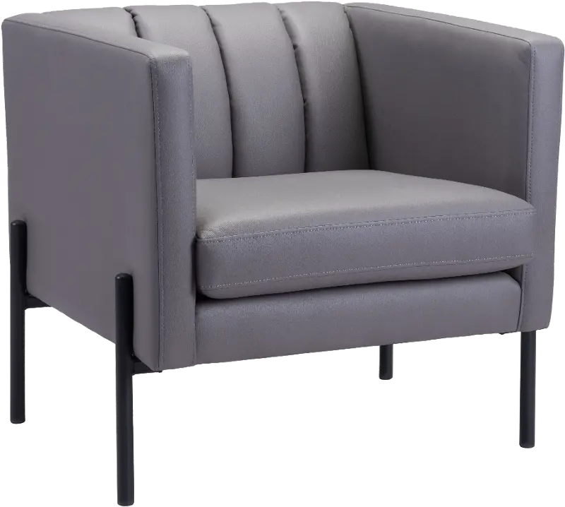 Mid Century Modern Gray Accent Chair - Jess