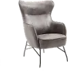 Franky Charcoal Gray Accent Chair