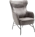 Franky Charcoal Gray Accent Chair