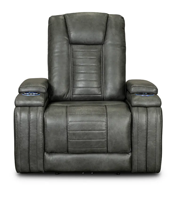 Tinsmith Gray Modern Power Recliner - Megan-4