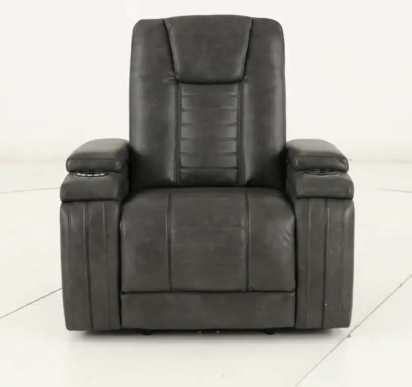 Tinsmith Gray Modern Power Recliner - Megan-9