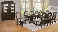 Renaissance Traditional Dark Brown 5 Piece Dining Set