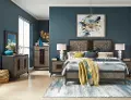 Ryker Black and Gray 4 Piece California King Bedroom Set