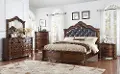 Traditional Cherry 4 Piece Queen Bedroom Set - Montarosa