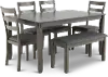 Bridson Gray 6 Piece Dining Room Set