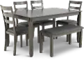 Bridson Gray 6 Piece Dining Room Set