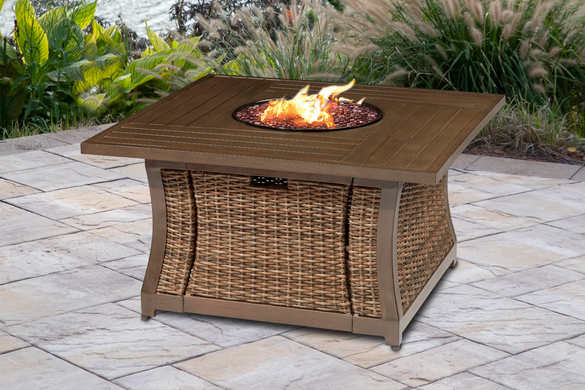 ARX1400P01/2PCFRPT Trenton Wicker Slat Top Fire Pit-2