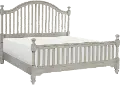 Mystic Hills Light Gray King Bed
