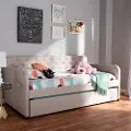 150-9015-RCW Modern Beige Upholstered Twin Daybed - Tahlia
