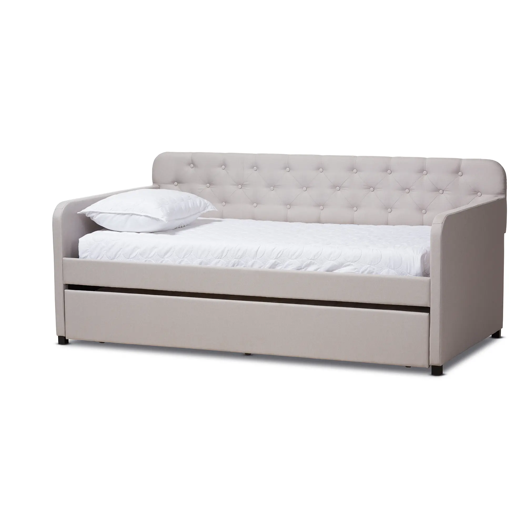 150-9015-RCW Modern Beige Upholstered Twin Daybed - Tahlia-3