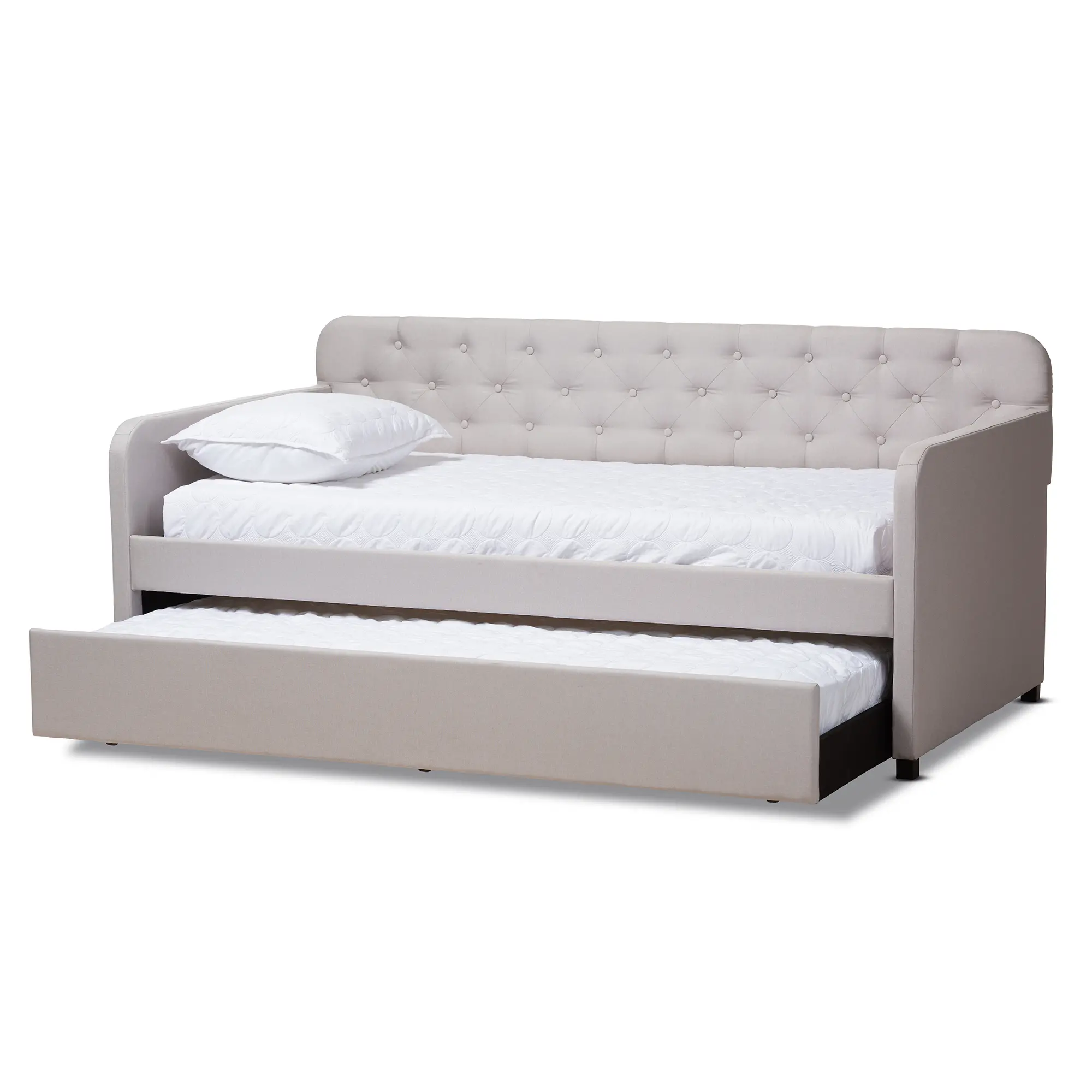 150-9015-RCW Modern Beige Upholstered Twin Daybed - Tahlia-4