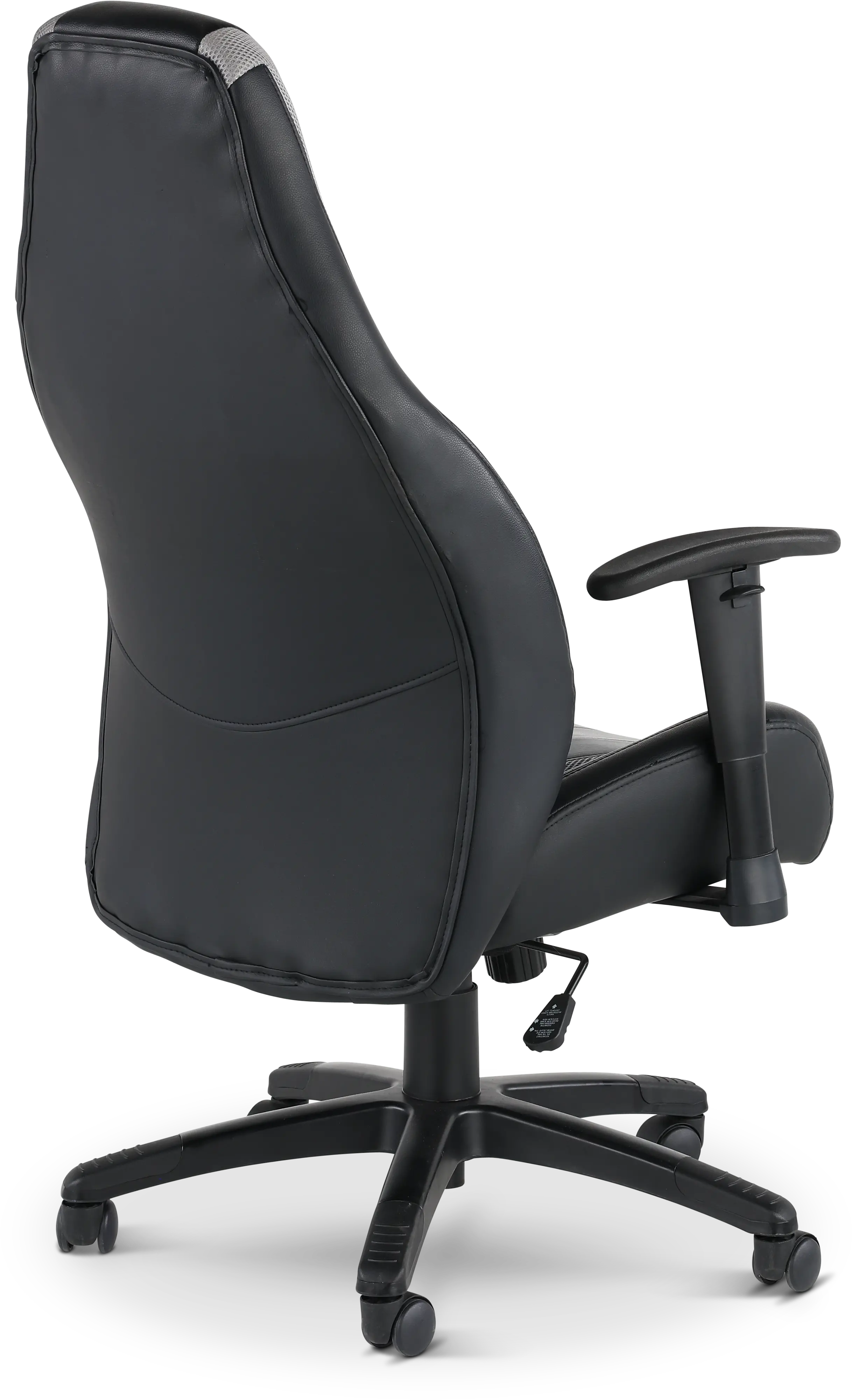 Commander Black and Silver Gaming Chair-7