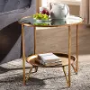151-9067-RCW Modern Gold and Mirrored Glass Accent Table - Astra