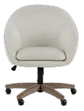 Nora Chic White Office Chair