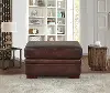 Eglinton Brown Leather Ottoman