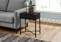 Black Metal Accent Table