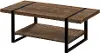 Industrial Reclaimed Brown Coffee Table with Metal