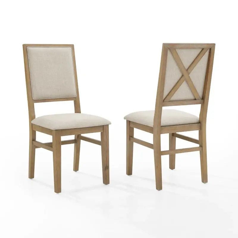 CF501317-RB Joanna Cream Upholstered Dining Chair, Set of 2-2