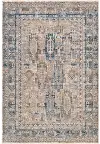 MBE2302-575/5X8/NVCR Mirabel 5 x 8 Traditional Navy Denim and Cream Area Rug