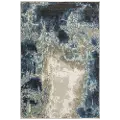 Venice 5 x 8 Abstract Blue and Beige Area Rug
