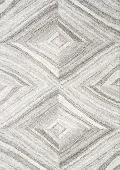 Sable 8 x 10 Gray and Cream Geometric Area Rug