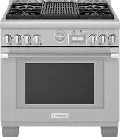 PRG364WLG Thermador 30 Inch Pro Grand Convection Gas Range - 5.7 cu. ft., Stainless Steel