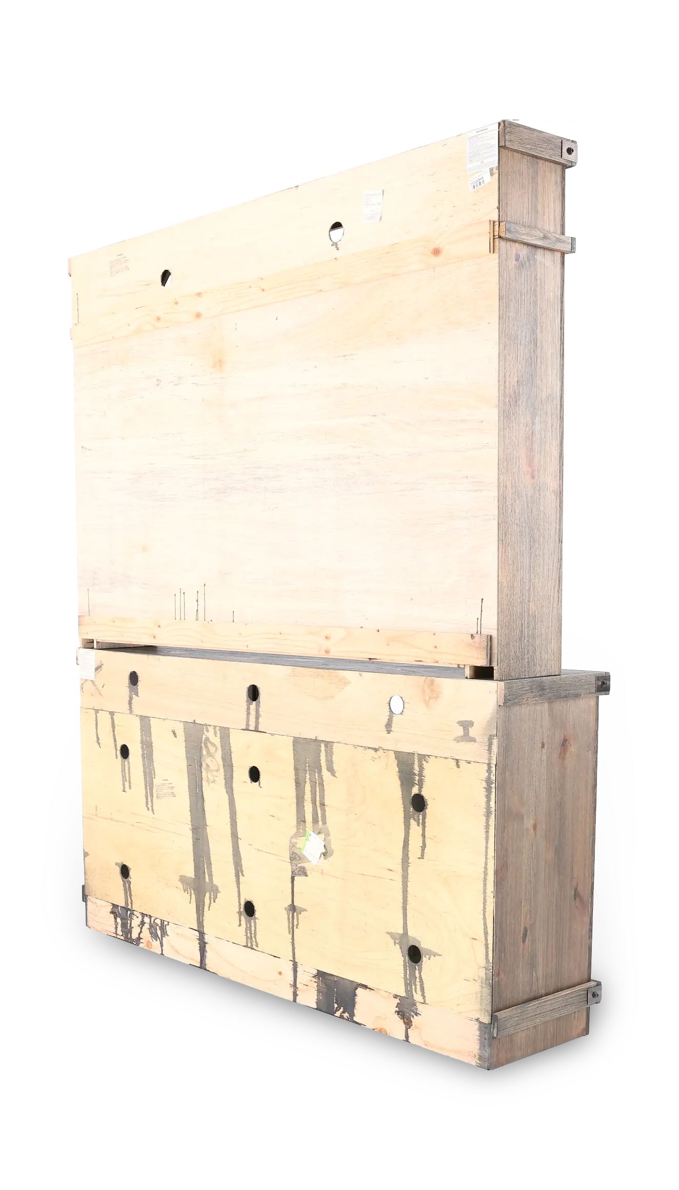 Sawyer Medium Brown Farmhouse 78 Inch Entertainment Center-9