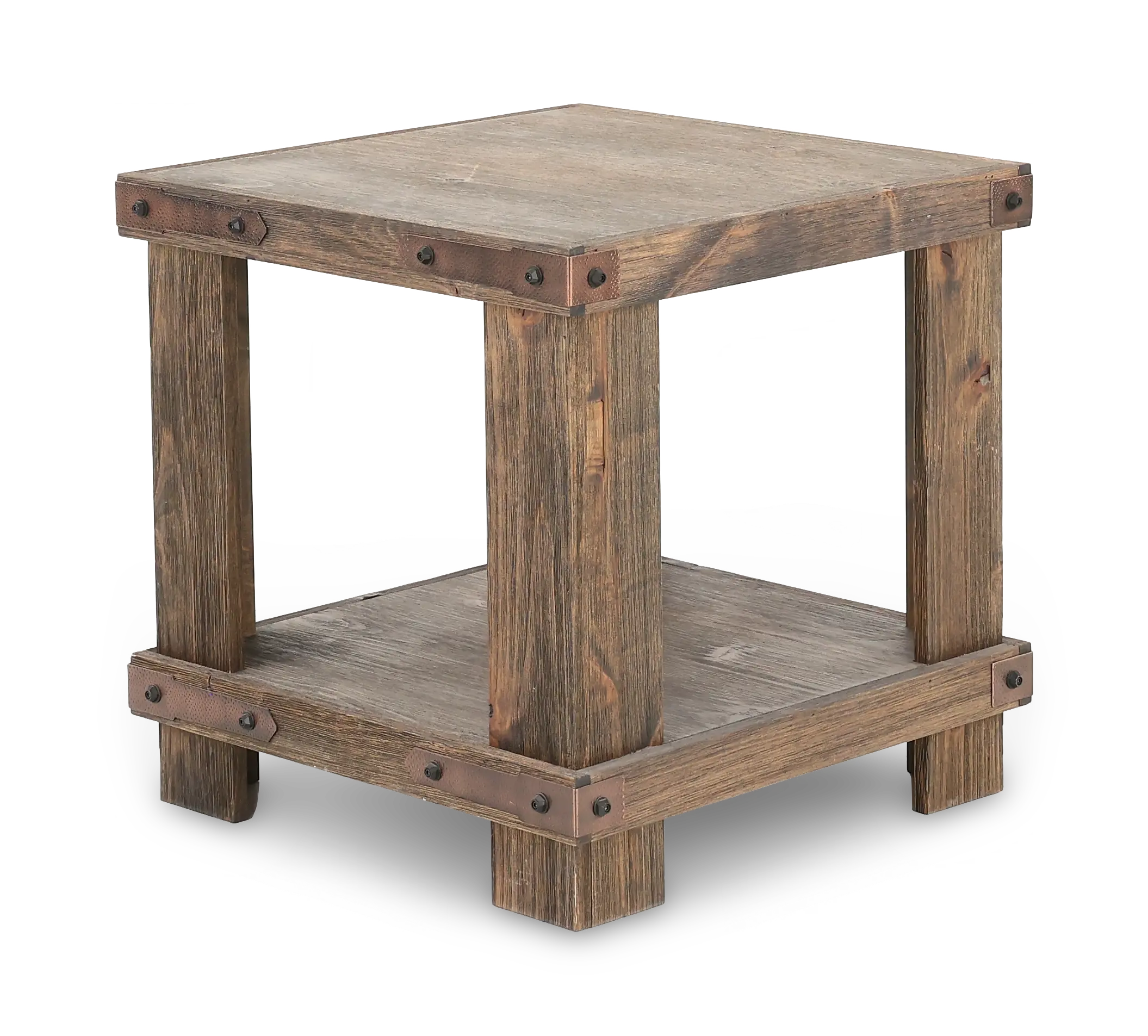 Sawyer Rustic Brown End Table-1