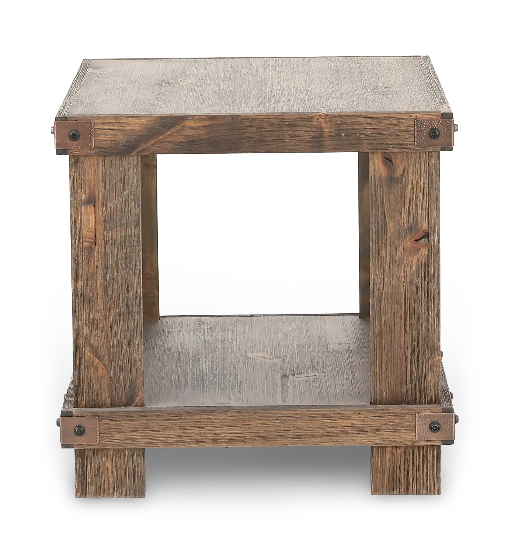 Sawyer Rustic Brown End Table-4