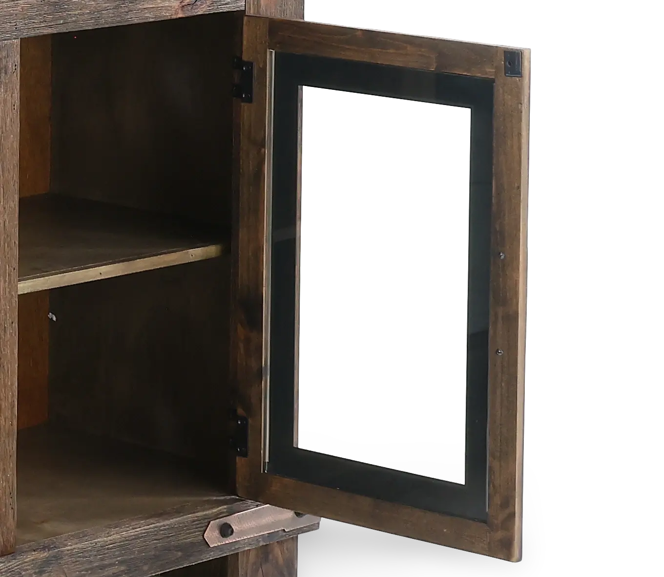 Sawyer Rustic Brown 78 Fireplace TV Stand-7
