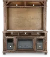 Sawyer Rustic Medium Brown Fireplace Entertainment Center