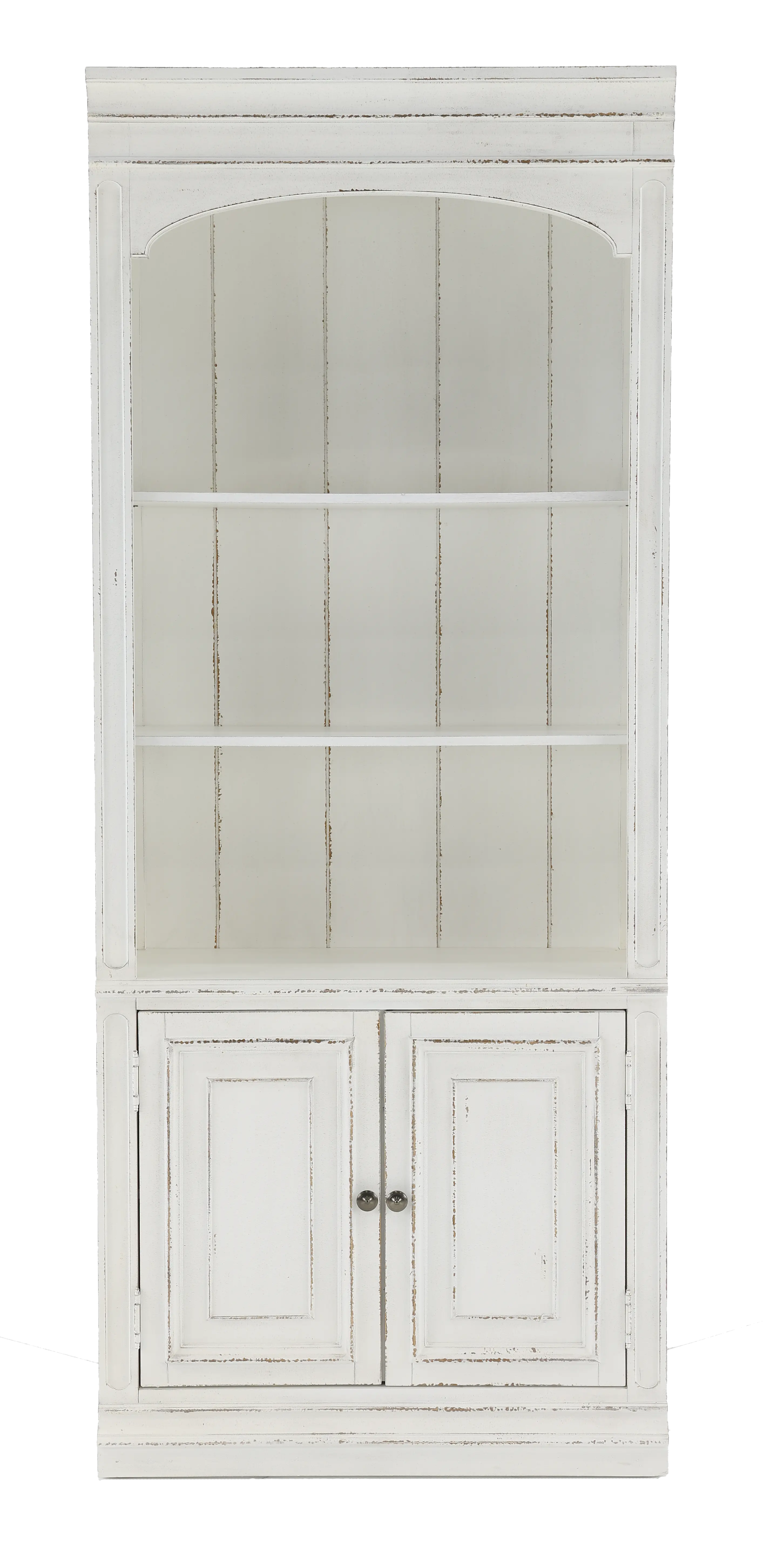 244-HO201 Magnolia Manor Antique White Bookcase-1