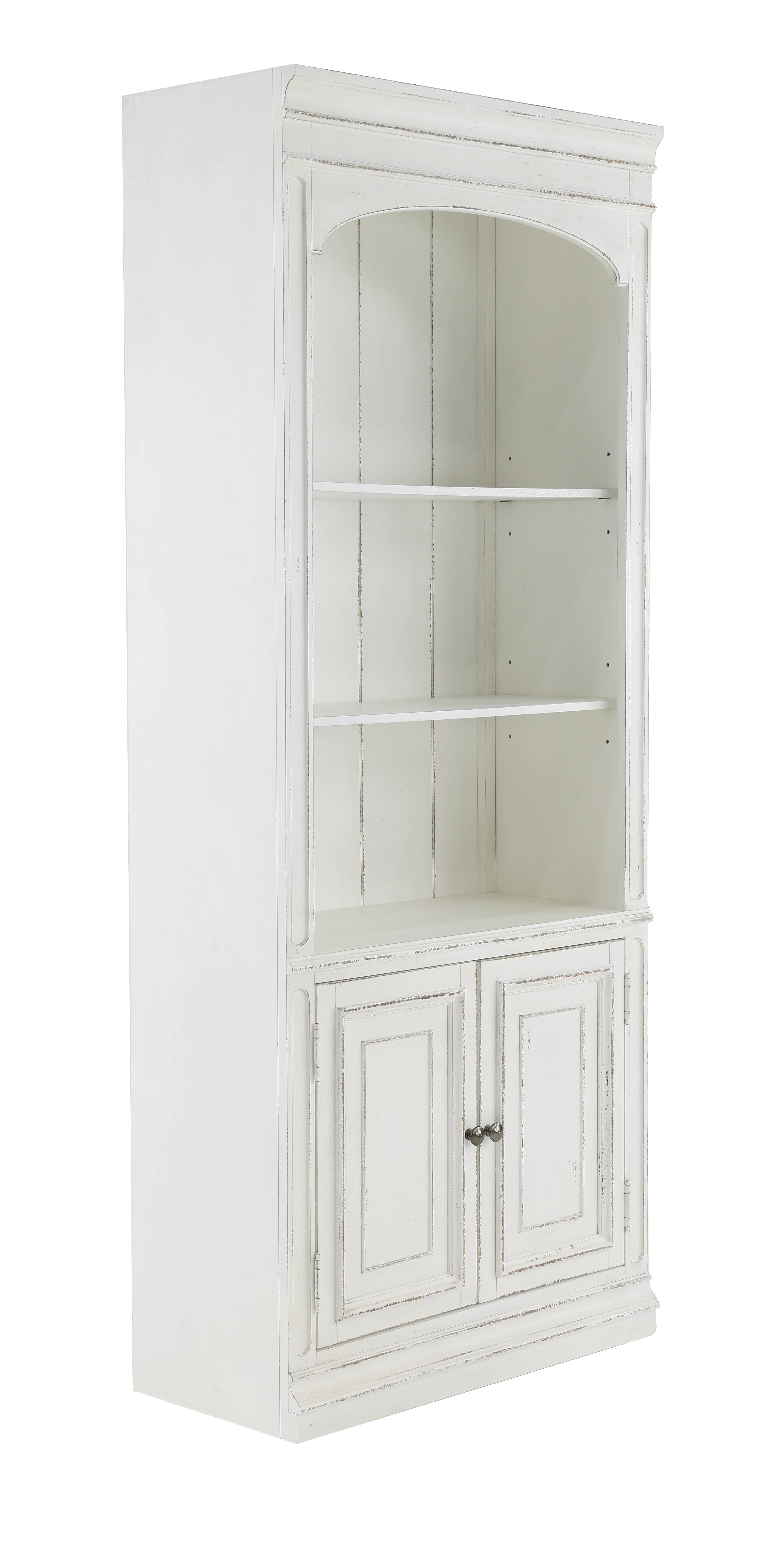244-HO201 Magnolia Manor Antique White Bookcase-4