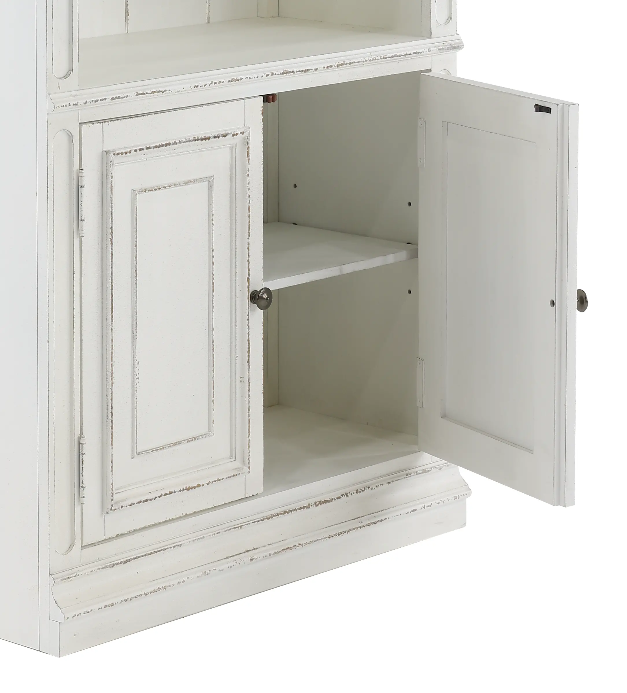 244-HO201 Magnolia Manor Antique White Bookcase-6