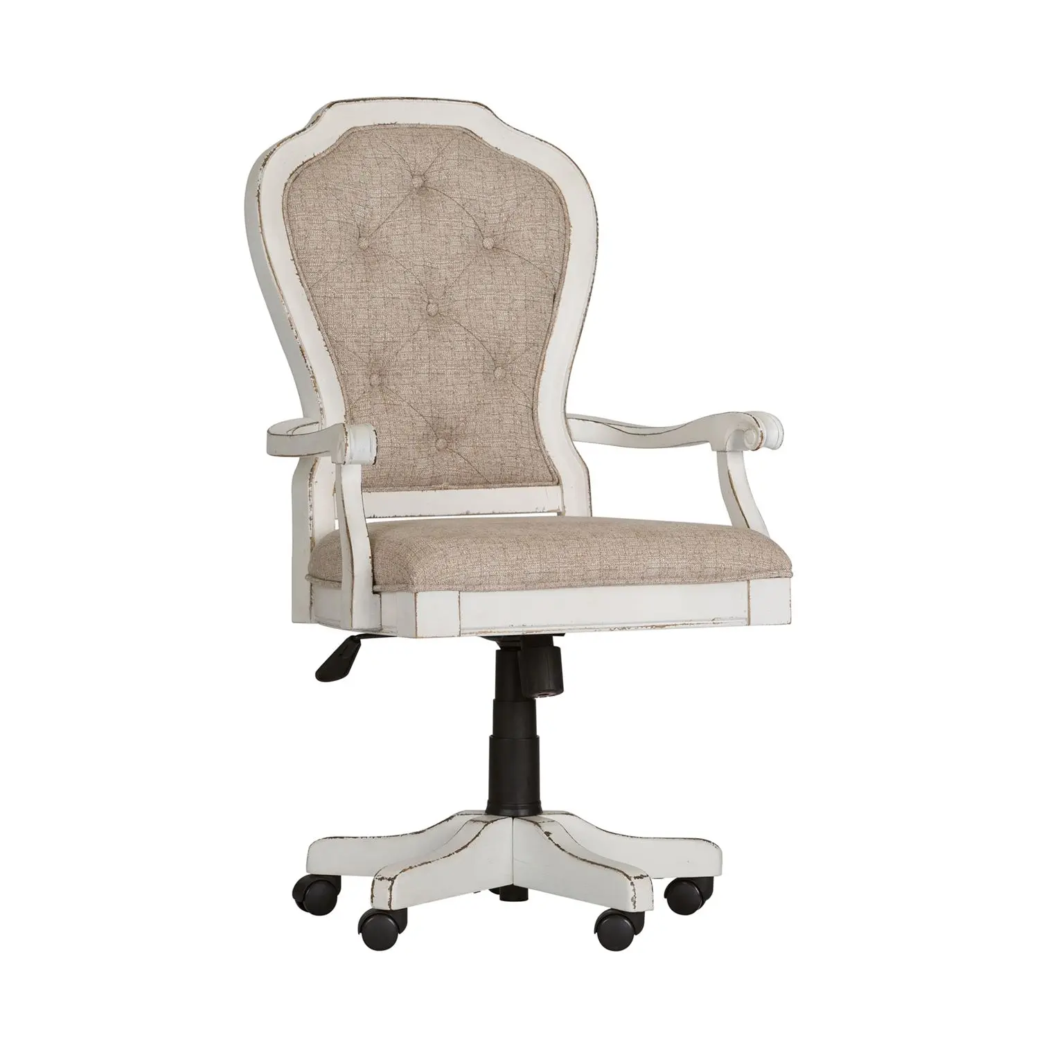 244-HO197 Magnolia Manor Antique White Desk Chair-1