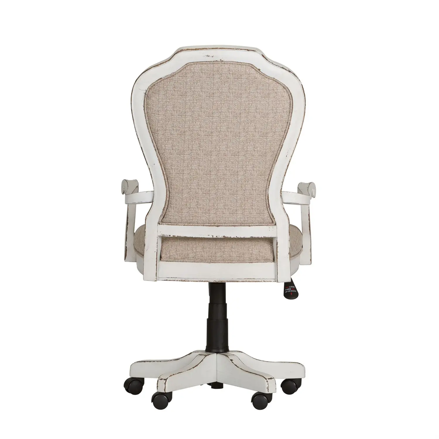 244-HO197 Magnolia Manor Antique White Desk Chair-4