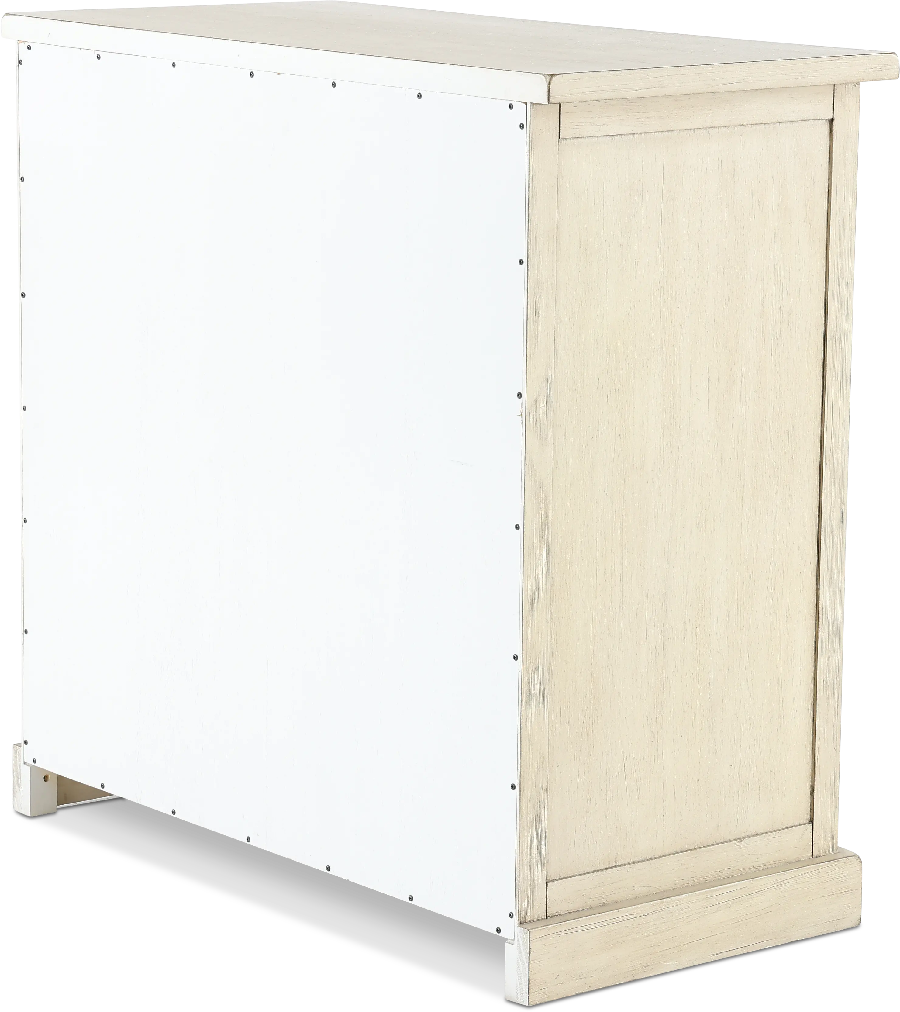 Emma Antique and Distressed Cream Accent Cabinet-5