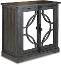 Emma Rustic Gray Accent Cabinet