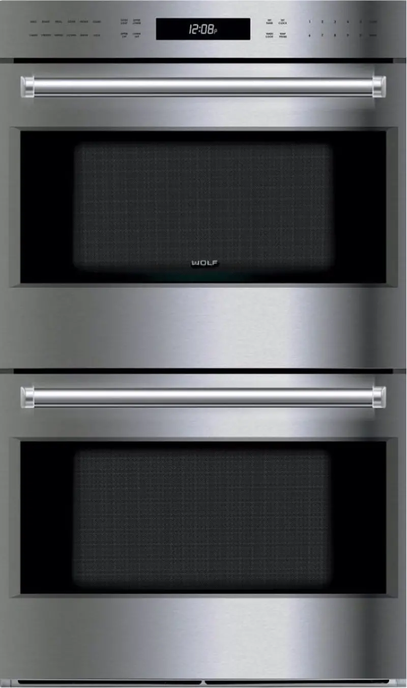 Wolf 9.4 cu ft Double Wall Oven - Stainless Steel 30 Inch