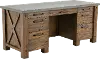 Jasper Brown and Gray Executive Desk