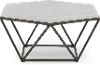 Corvus Brown and White Marble Coffee Table