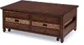 Cottage Lane Brown Lift-top Coffee Table