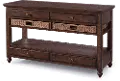 Cottage Lane Coffee Brown Modern Farmhouse Sofa Table