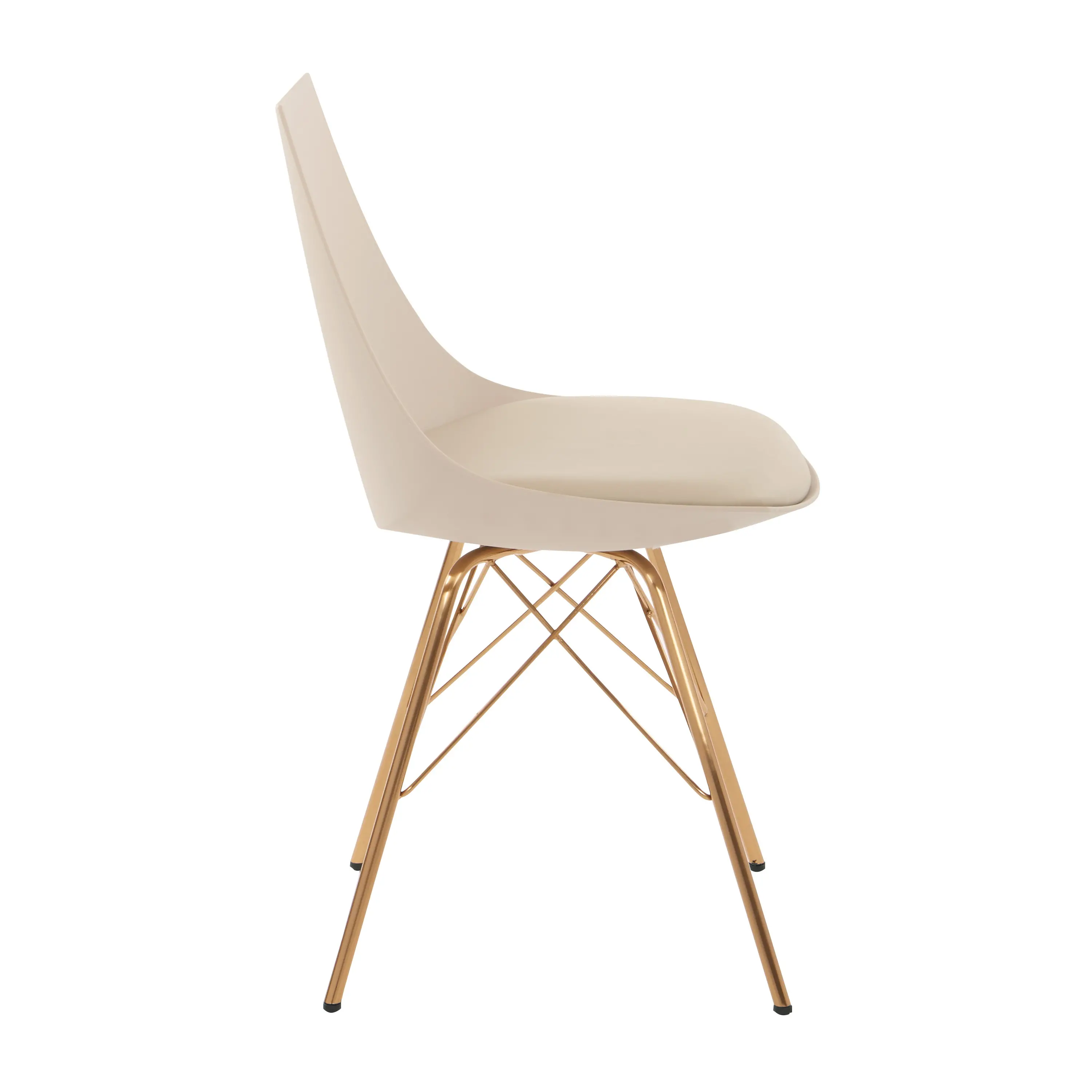Oakley Cream Faux Leather Desk Chair-4