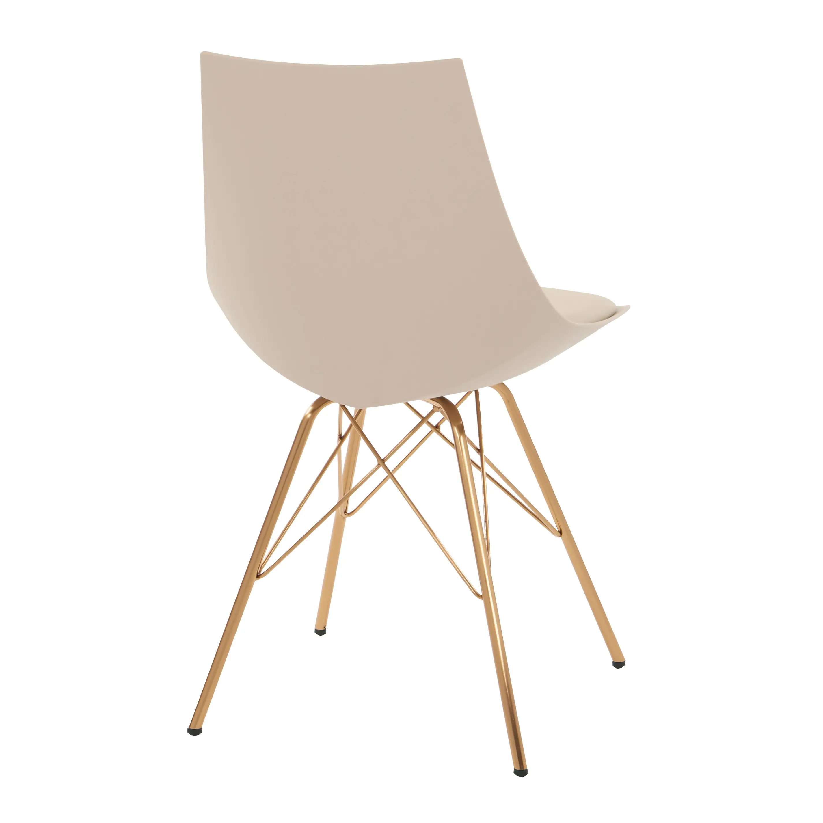 Oakley Cream Faux Leather Desk Chair-5